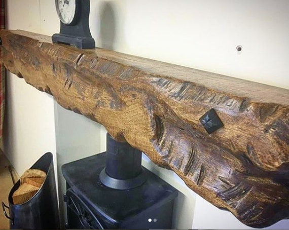 Fireplace Lintel Floating Mantle Sculptured Oak Beam For Etsy
