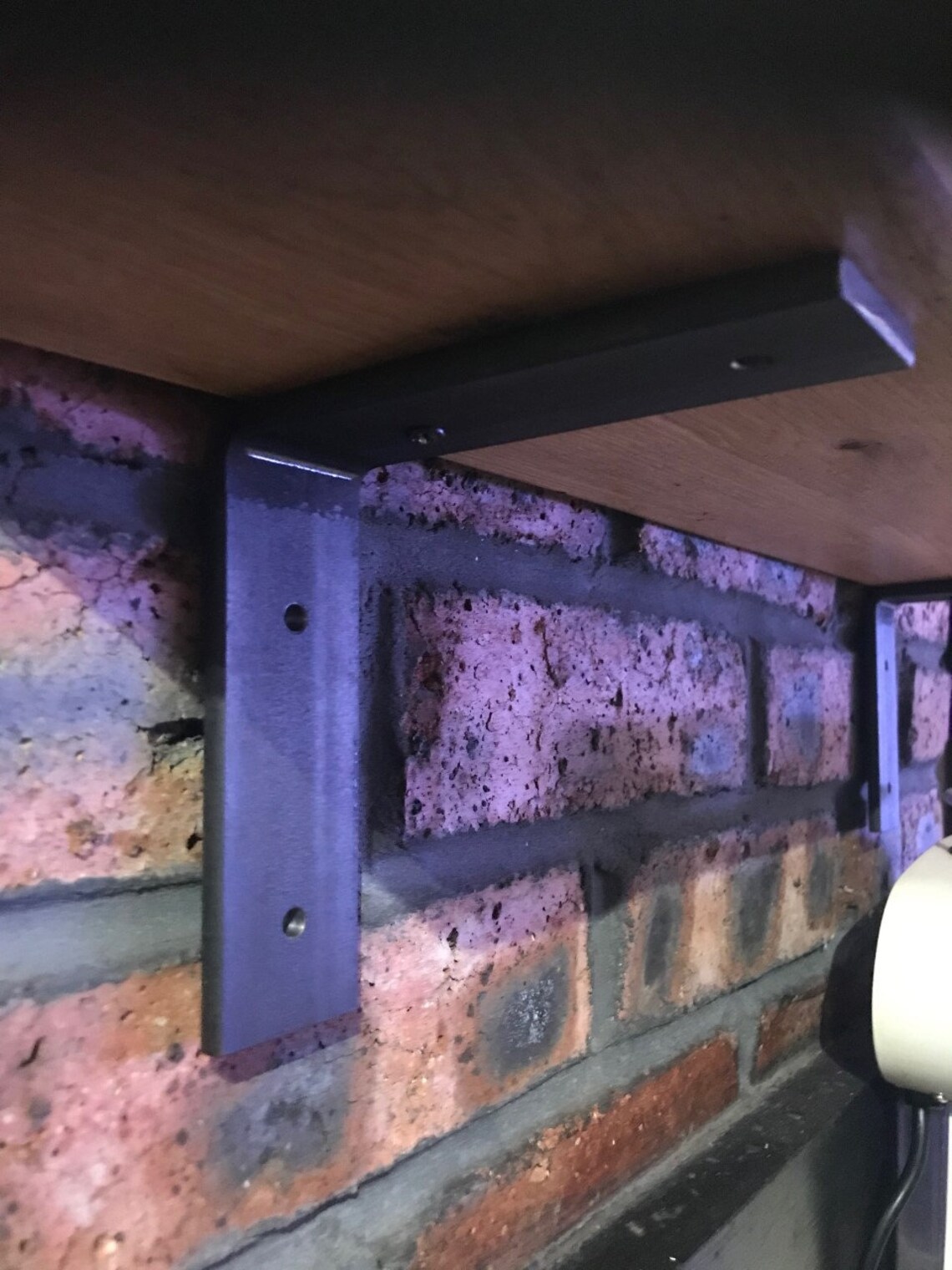 PAIR of SHELF BRACKETS Pair of Steel Flat Brackets All Etsy