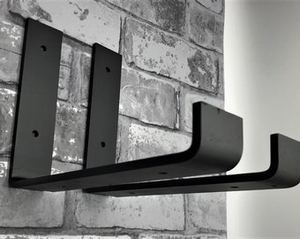 PAIR of SCAFFOLDING up style shelf BRACKET | Cast Iron Shelf Bracket   for 6”, 8" and 9" and 12” shelves