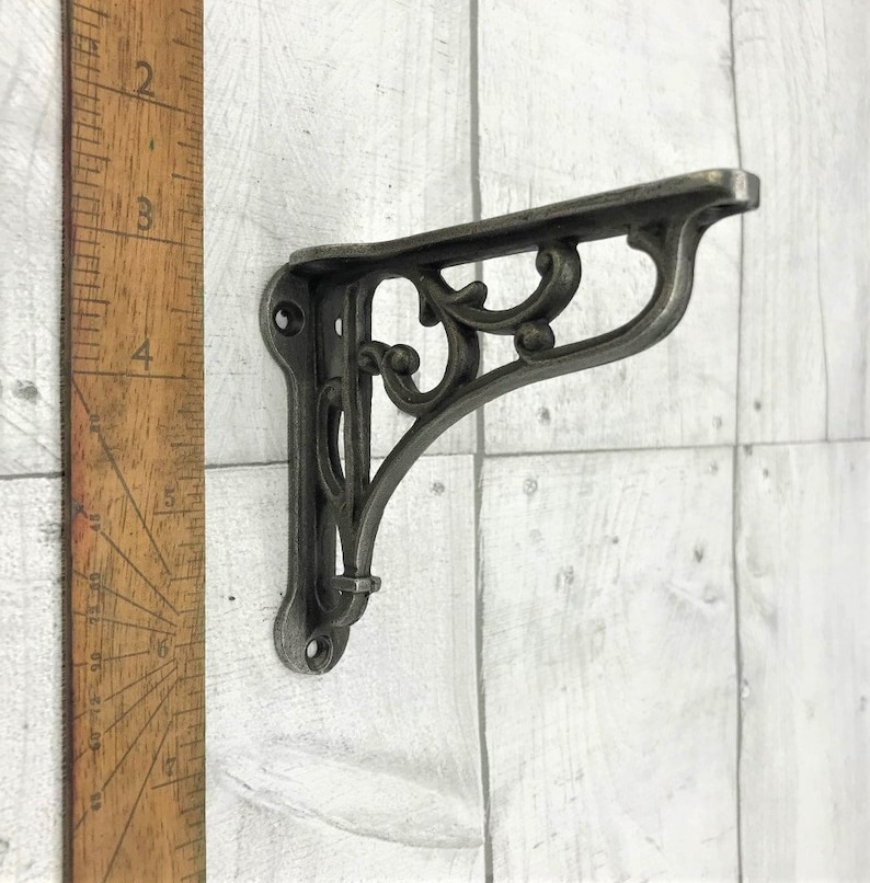 CAST Iron ORNATE Shelf Brackets 3.5 X 4 Ideal for Etsy UK