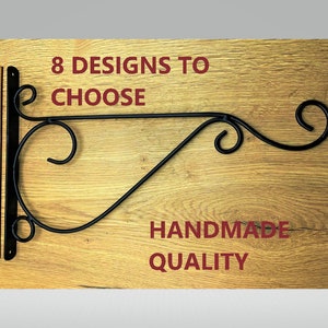 Heavy Duty HANGING BASKET , Garden Brackets- hand made/handforged/Cast -Range of styles- quality products
