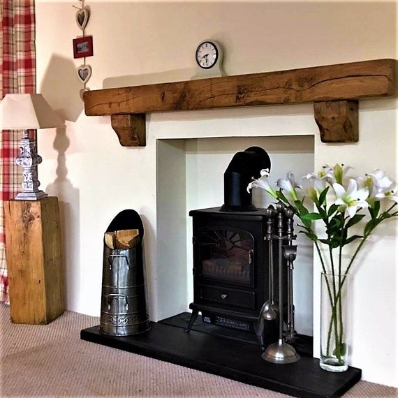 Oak Beam Fire Place Shelf Lintel Oak Mantel Mantel For Etsy