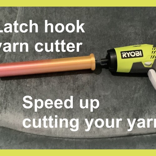 Latch Hook Yarn Cutter Tool Buddy Cut Yarn Using a Drill or Etsy
