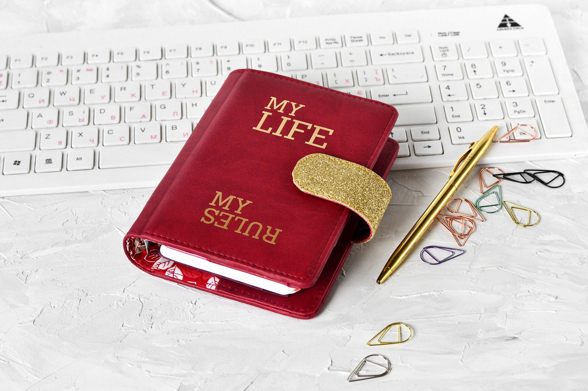 Pocket ring planner Daily planner notebook Weekly planner Etsy