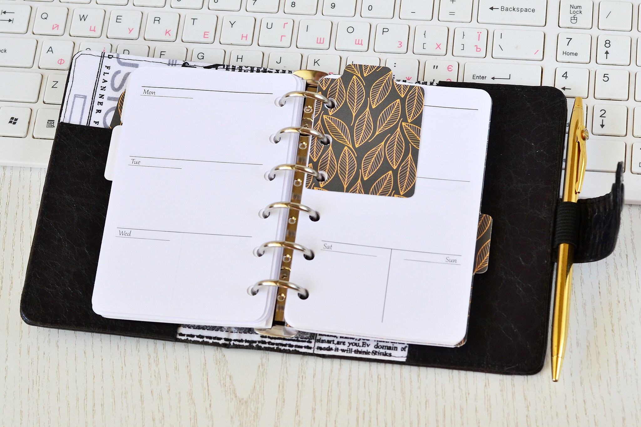 Genuine leather pocket planner Ring planner weekly daily Etsy