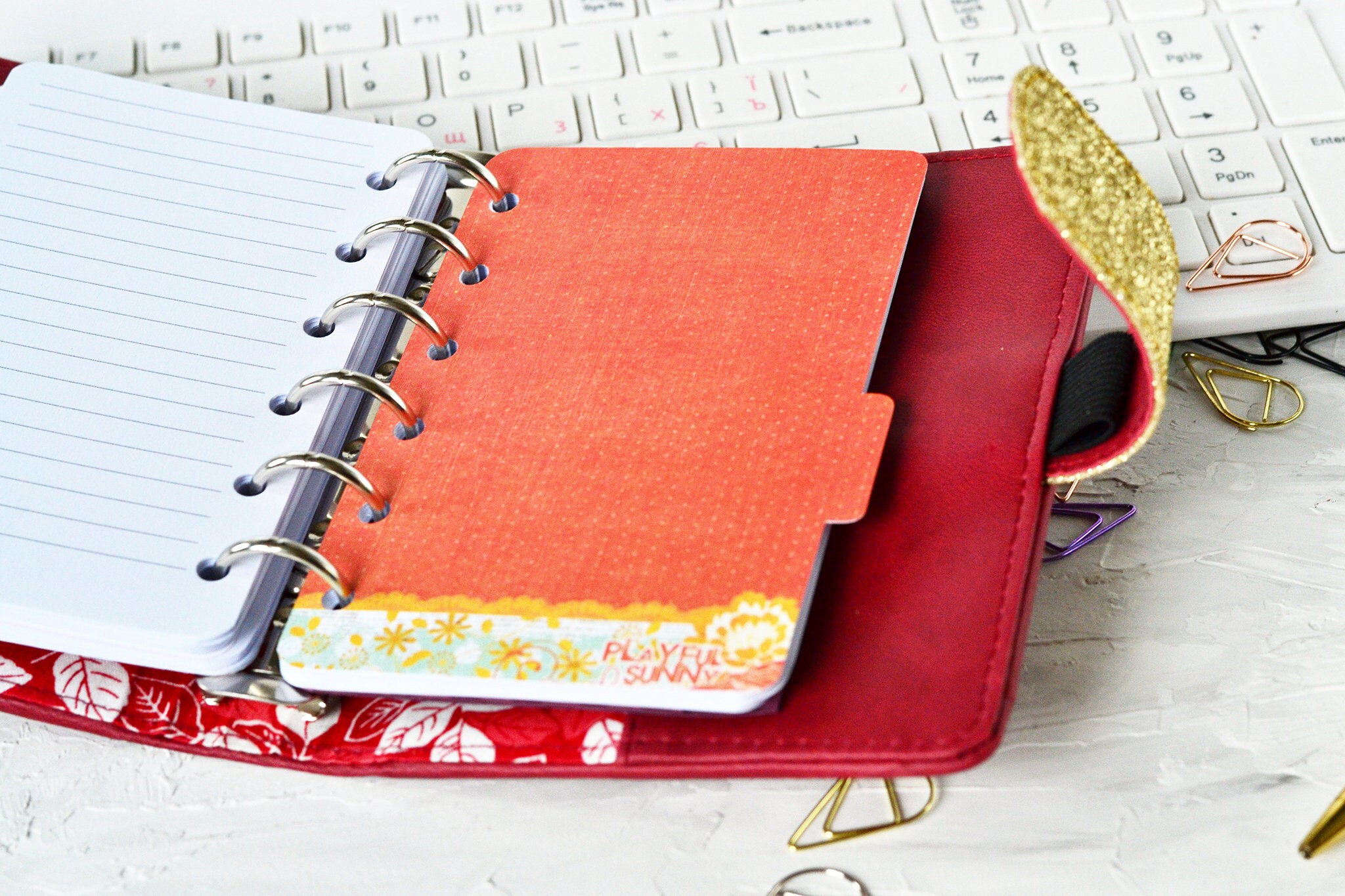 Pocket ring planner Daily planner notebook Weekly planner Etsy