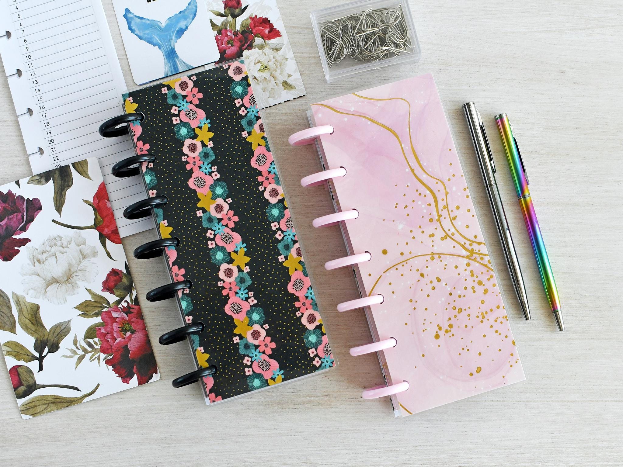 2025 2026 Discbound Planner Happy Planner Skinny Mini Größe, Disc Agenda Notizbuch, Disc Planner Kalender, Weekly Monthly Agenda mit breiten Discs