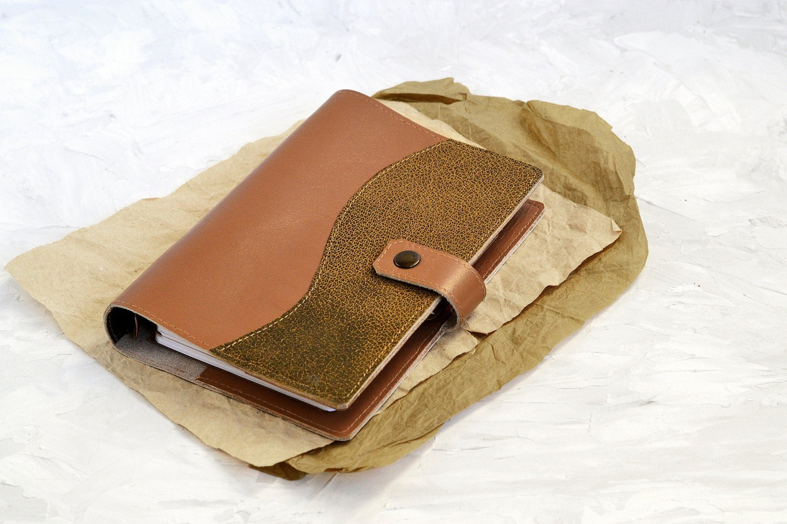 Genuine leather refillable planner 2021 2022 Leather planner Etsy