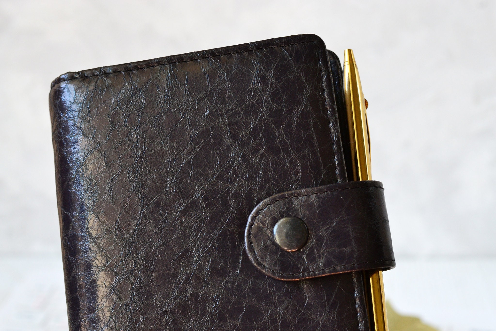 Genuine leather pocket planner Ring planner weekly daily Etsy