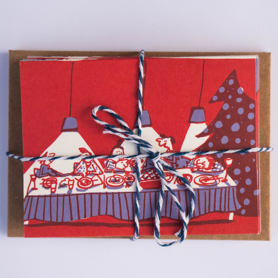 Concertina Christmas Cards Etsy UK