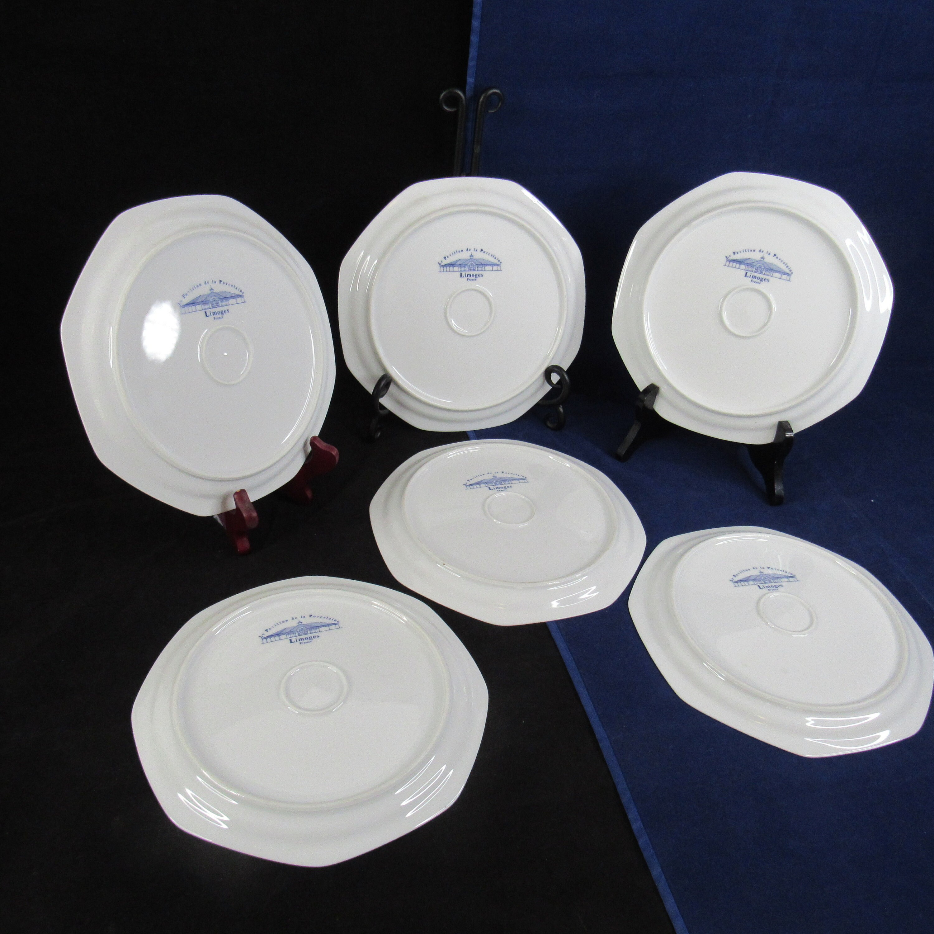Limoges Salad Plates Le Pavilion Porcelaine France Cheeses Lot Etsy