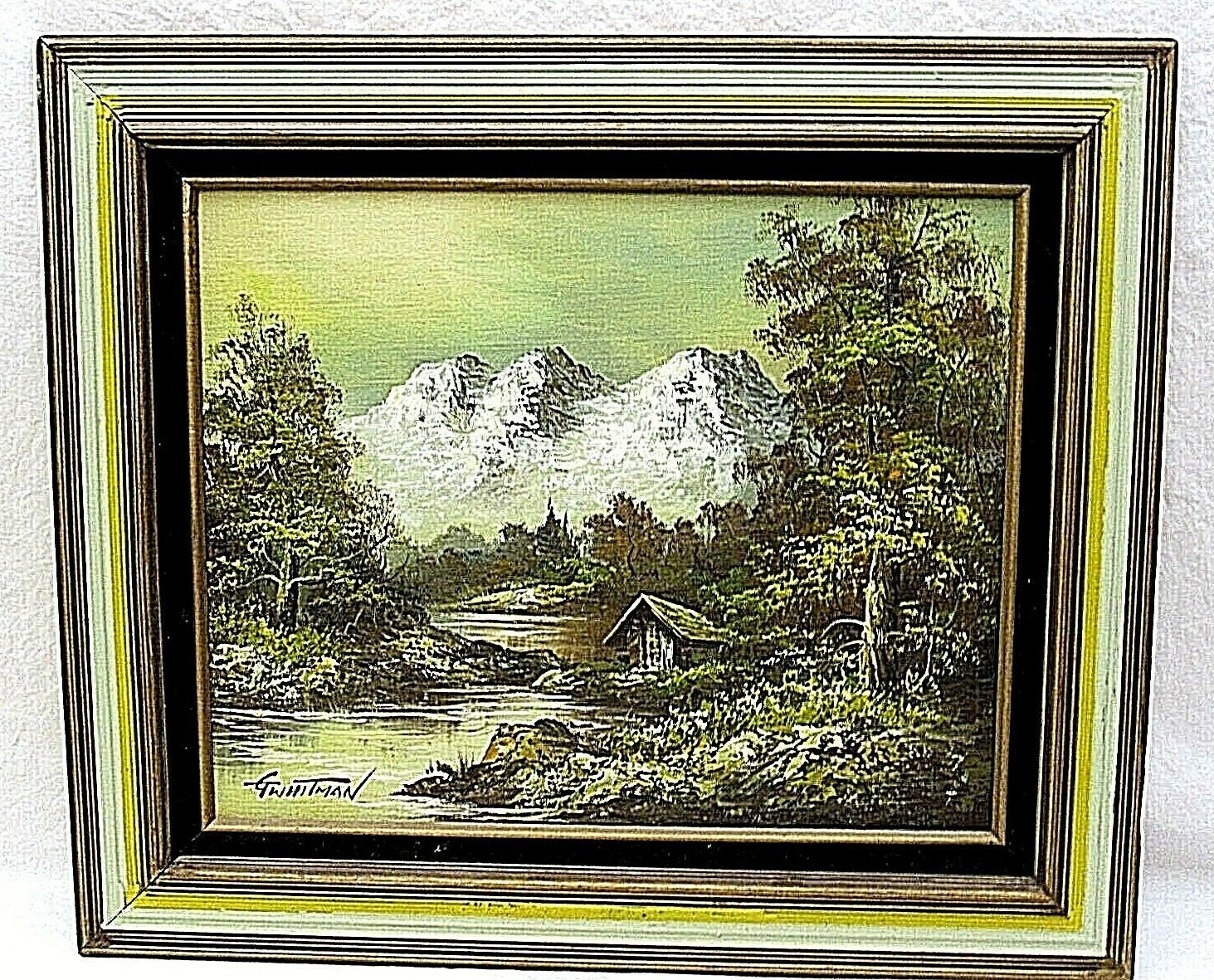 G Whitman 油彩画 油絵 絵画 アンティーク