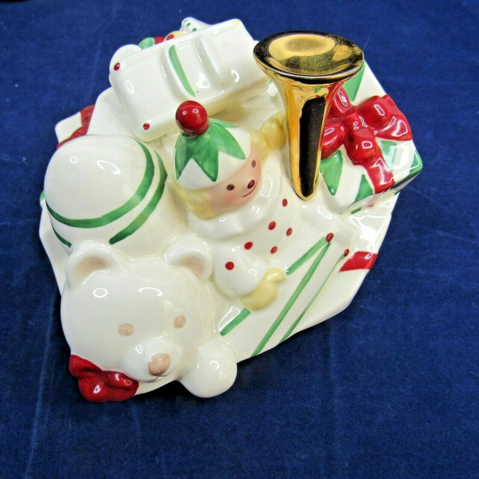 Vintage Lenox Santa Cookie Jar Skates to New Millennium 1999 Etsy