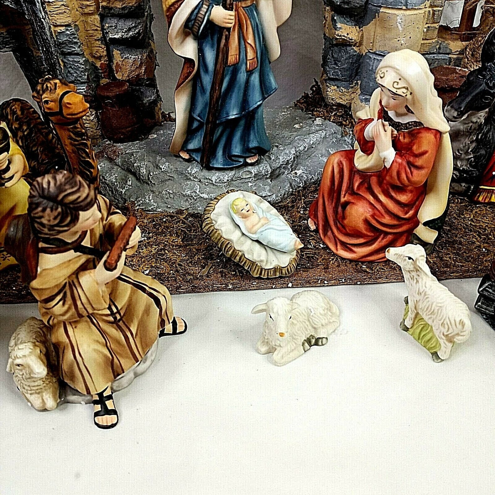 Vintage O'well Nativity Set Christmas 12 Piece Porcelain Etsy