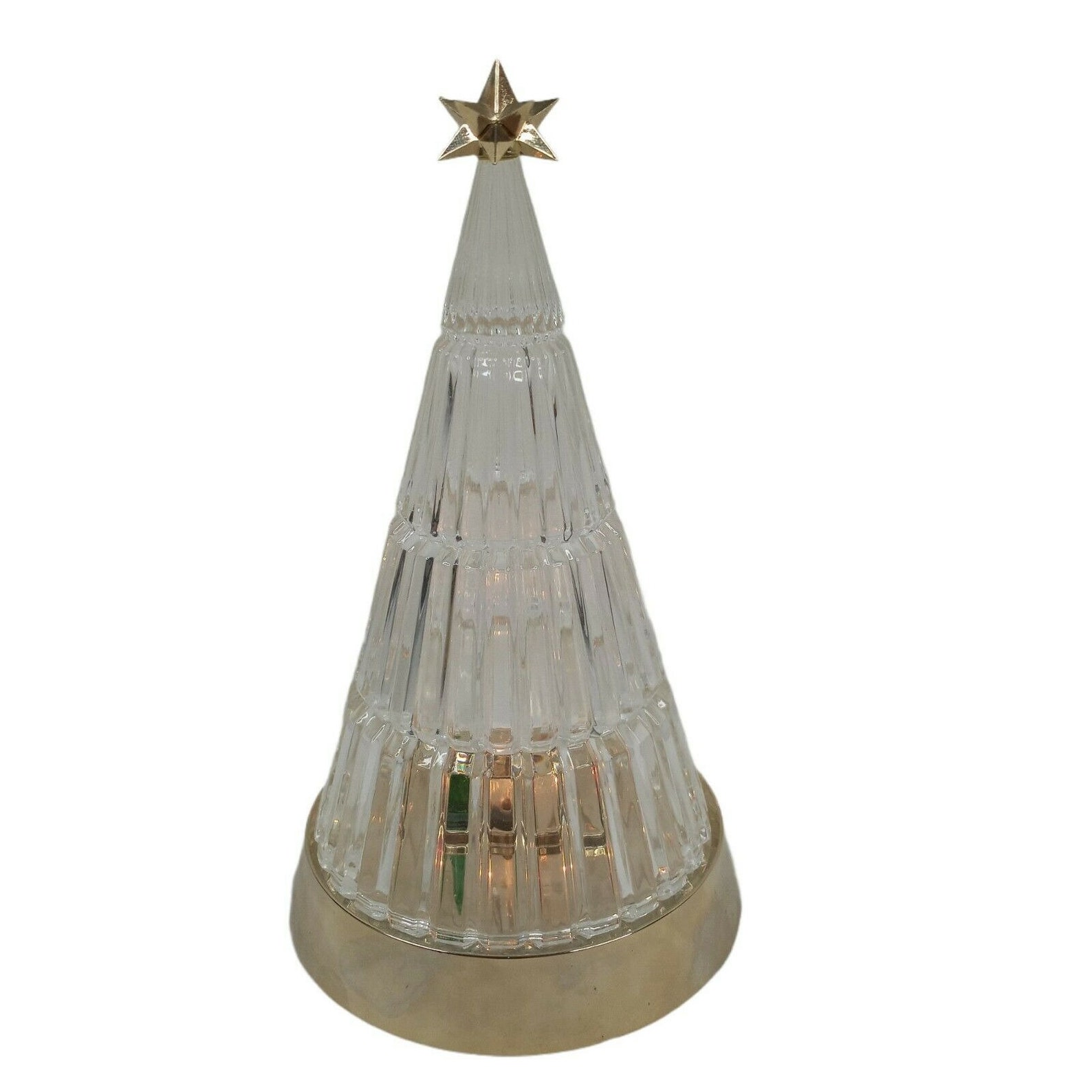 Vintage Avon Crystal Holiday Tree Christmas Lighted Flashing Etsy