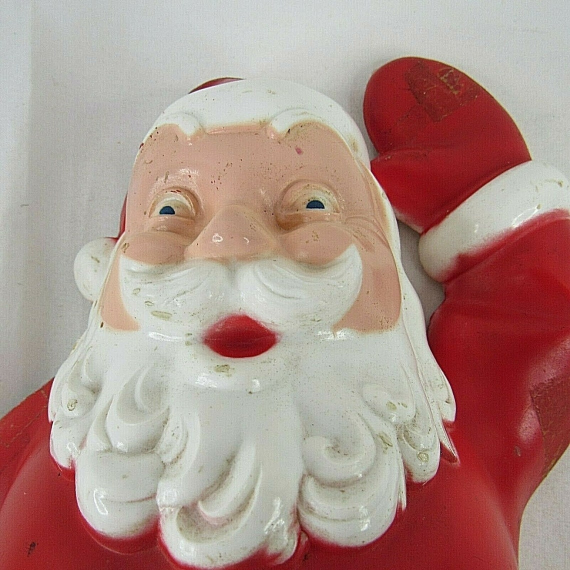 Lighted Santa Wall Decor Electric Vintage 12 Plastic Etsy