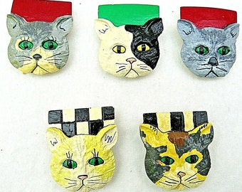 5 Handmade Cat Button Covers Mam\u2019 Designs