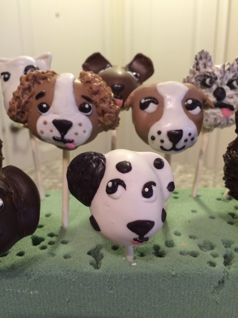 One dozen Cats/dogs cake pops or rice crispy treats | Etsy