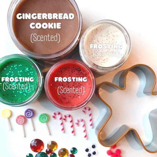 Gingerbread Play Dough Kit Etsy