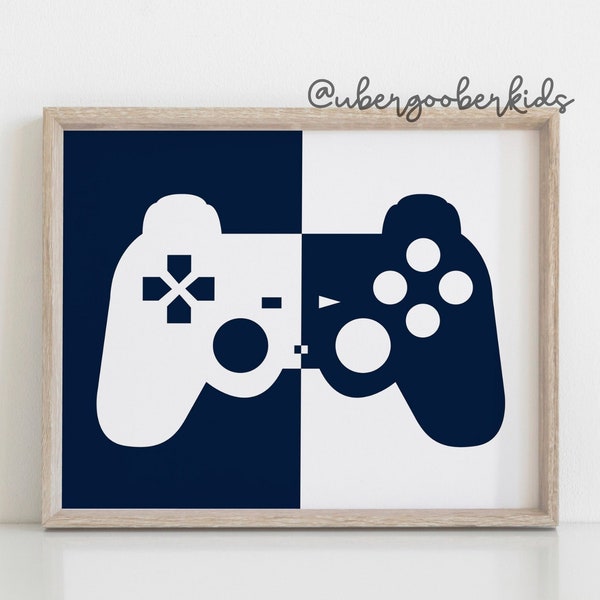 Game Room Decor, Gaming Controller Prints, Boys Room, Gamer Gift, Gaming Wall Art, Video Game Posters, Teen Room, Printable ,DIGITAL FILES