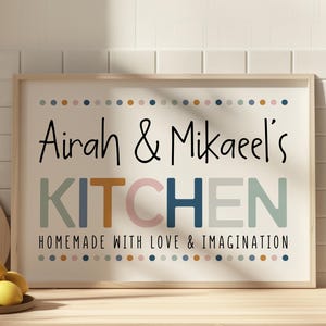 Play Kitchen Wall Art, Pretend Play, Imaginative, Playroom Decor, Kids Room Decor, Custom, Personalized, Toddler, Children