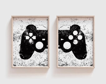 Game Room Decor, Gaming Controller Prints, Boys Room, Gamer Gift, Gaming Wall Art, Video Game Posters, Teen Room, Game Room Posters, Sign