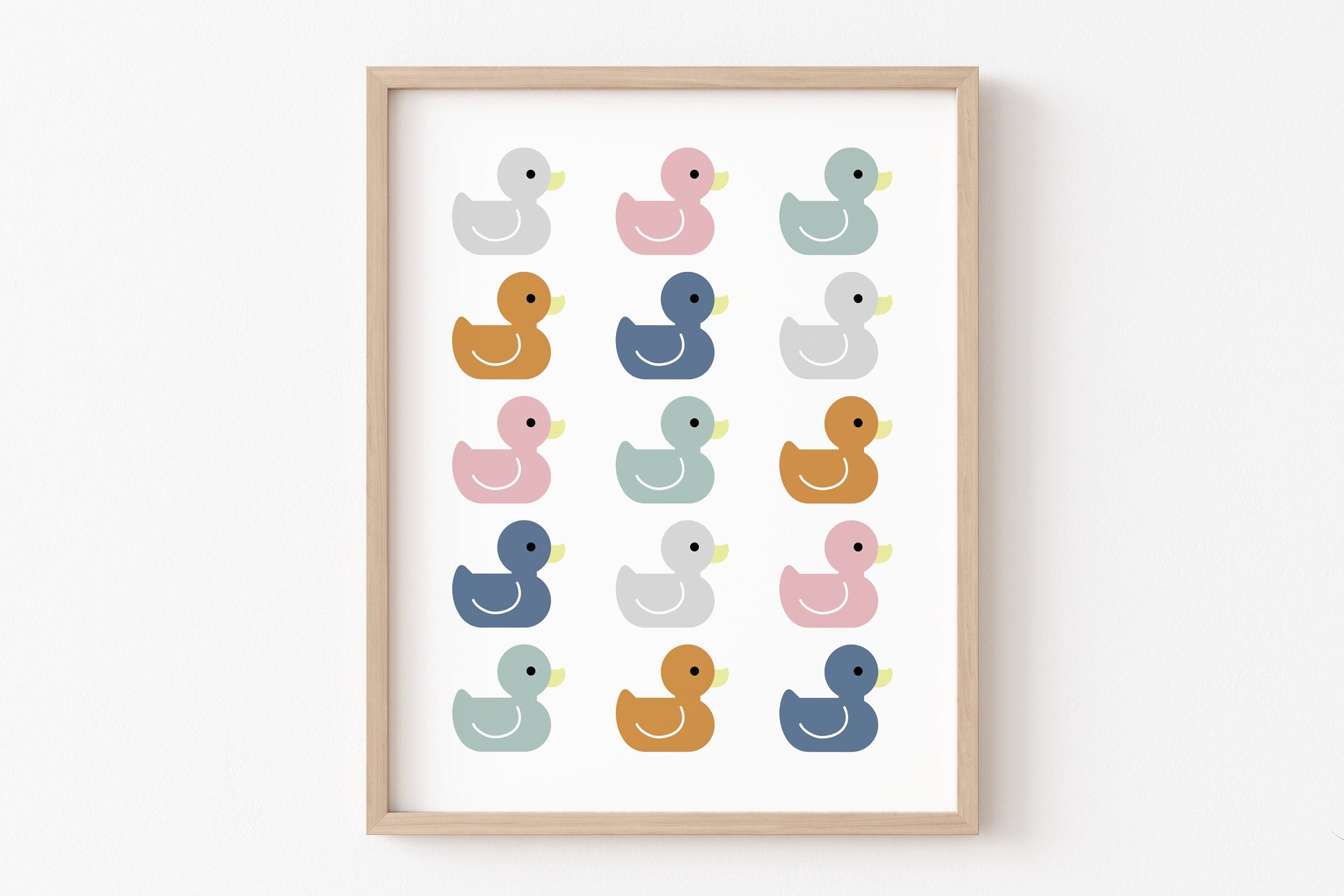 Kids Bathroom Duck Print, Kids Bathroom Wall Decor, Kids Bathroom Art ...