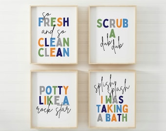 Kids Bathroom Decor, Kids Bathroom Wall Decor, Kids Bathroom Art, Kids Bathroom, Bathroom Decor, Bathroom Prints, Toddler Bathroom Decor