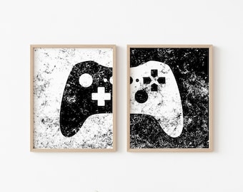 Game Room Decor, Gaming Controller Prints, Boys Room, Gamer Gift, Gaming Wall Art, Video Game Posters, Teen Room, Game Room Posters, Sign