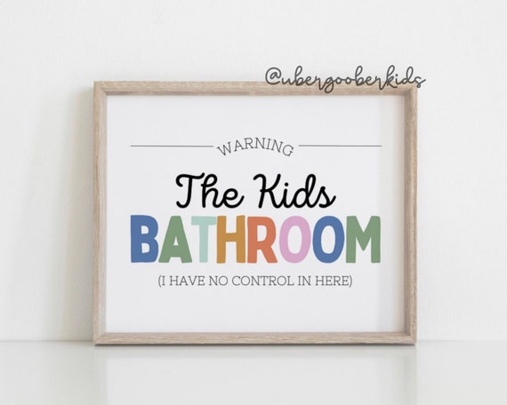 Kids Bathroom Wall Art Bathroom Wall Prints Kids Bathroom - Etsy