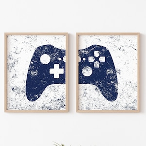Game Room Decor, Gaming Controller Prints, Boys Room, Gamer Gift, Gaming Wall Art, Video Game Posters, Teen Room, Printable ,DIGITAL FILES