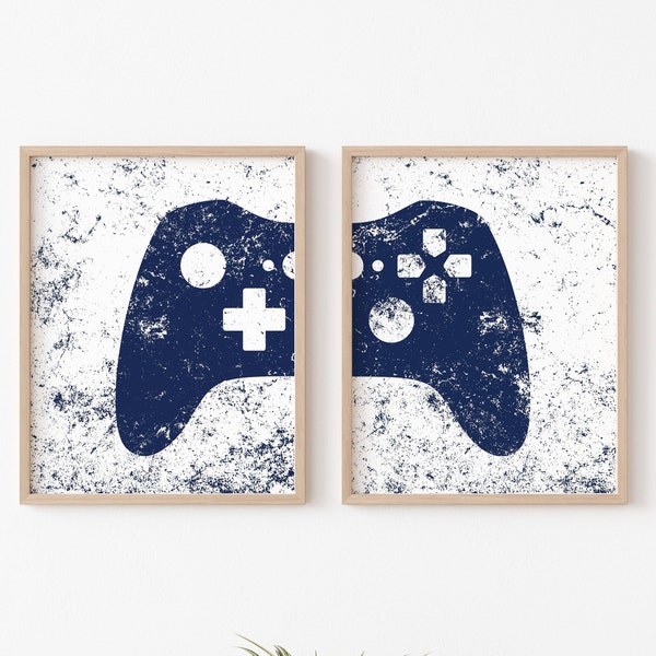 Game Room Decor, Gaming Controller Prints, Boys Room, Gamer Gift, Gaming Wall Art, Video Game Posters, Teen Room, Printable ,DIGITAL FILES