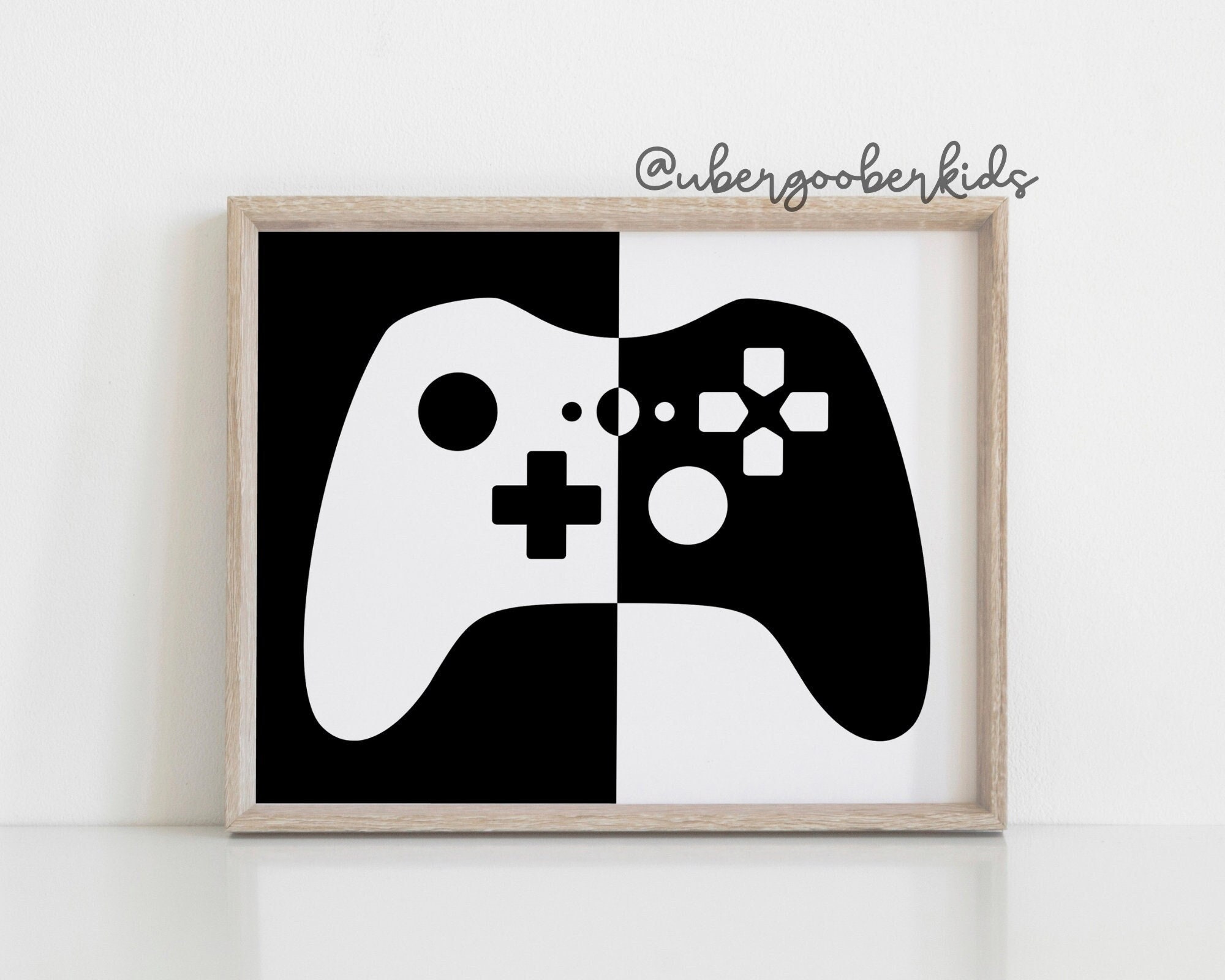 Abstract Gamepad Wall Art Poster, Gaming Console Wall Art Print on Canvas  for Video Game Home Decor, Gift for Gamer, Boy Bedroom Dorm Decoration  Unframed (50x70 cm) : : Home & Kitchen