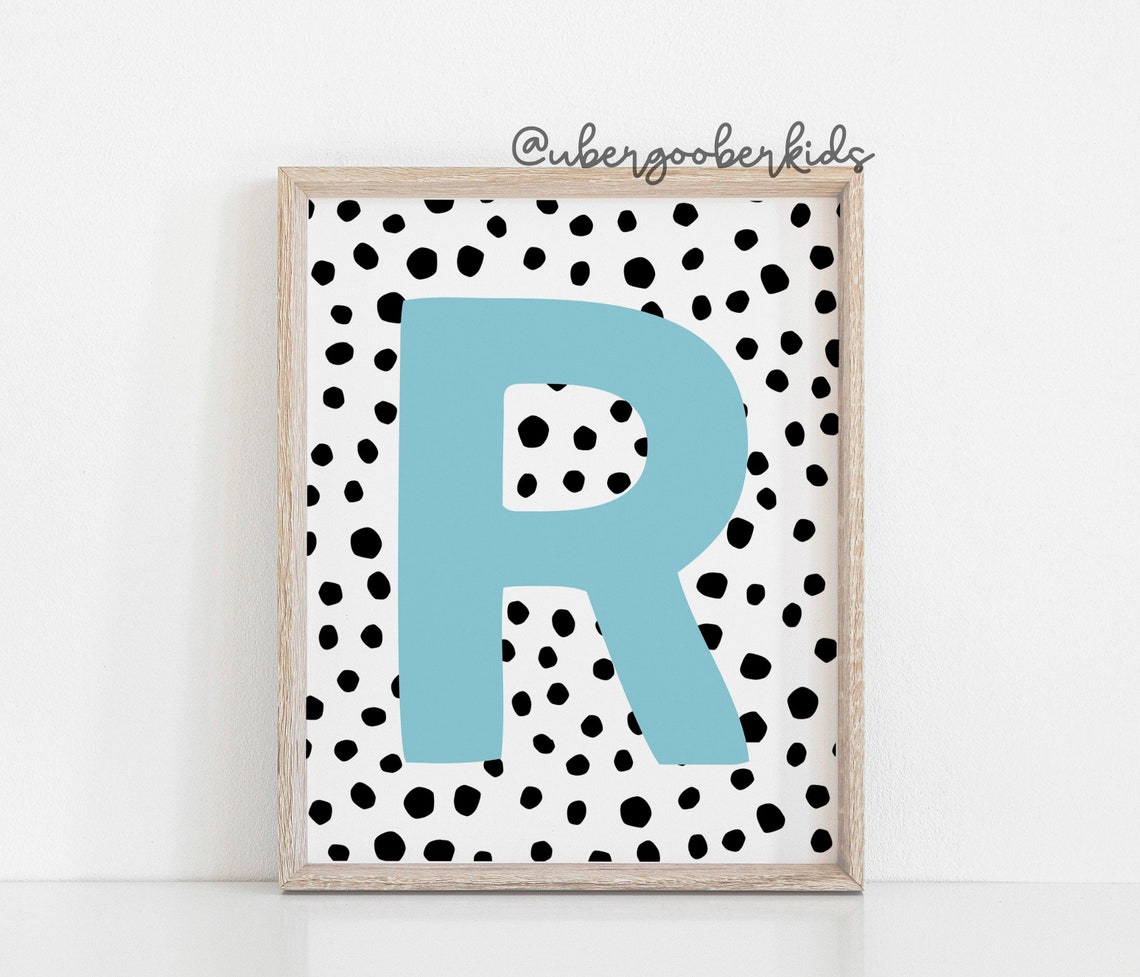 Read Letters Wall Art, Set of Four, Playroom Wall Decor, Playroom ...