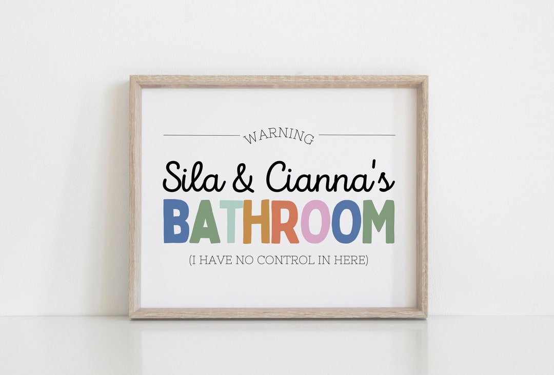 Kids Bathroom Wall Art, Bathroom Wall Prints, Kids Bathroom Sign, Kids ...