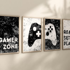 Game Room Decor, Gaming Controller Prints, Boys Room, Gamer Gift, Gaming Wall Art, Video Game Posters, Teen Room, Game Room Posters, Sign