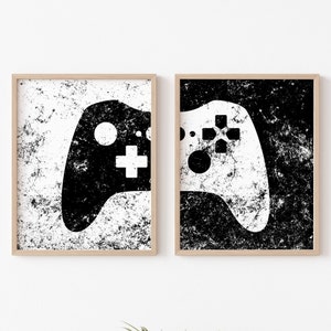 Game Room Decor, Gaming Controller Prints, Boys Room, Gamer Gift, Gaming Wall Art, Video Game Posters, Teen Room, Printable, DIGITALE BESTANDEN