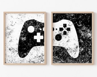 Game Room Decor, Gaming Controller Prints, Boys Room, Gamer Gift, Gaming Wall Art, Video Game Posters, Teen Room, Printable ,DIGITAL FILES