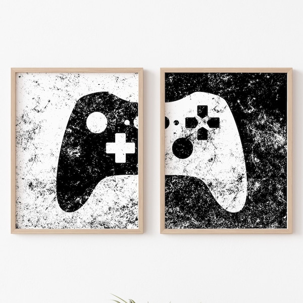 Game Room Decor, Gaming Controller Prints, Boys Room, Gamer Gift, Gaming Wall Art, Video Game Posters, Teen Room, Printable ,DIGITAL FILES