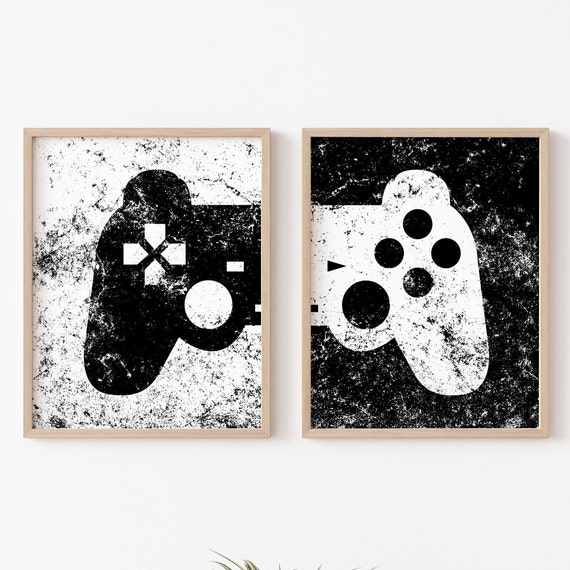Game Room Decor, Gaming Controller Prints, Boys Room, Gamer Gift, Gaming Wall Art, Video Game Posters, Teen Room, Game Room Posters, Sign