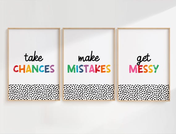 Classroom Wall Art Prints: Positive Mindset Decor (Digital Download)