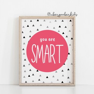 Playroom Wall Art Set, Positive Affirmations for Kids, Playroom Decor ...