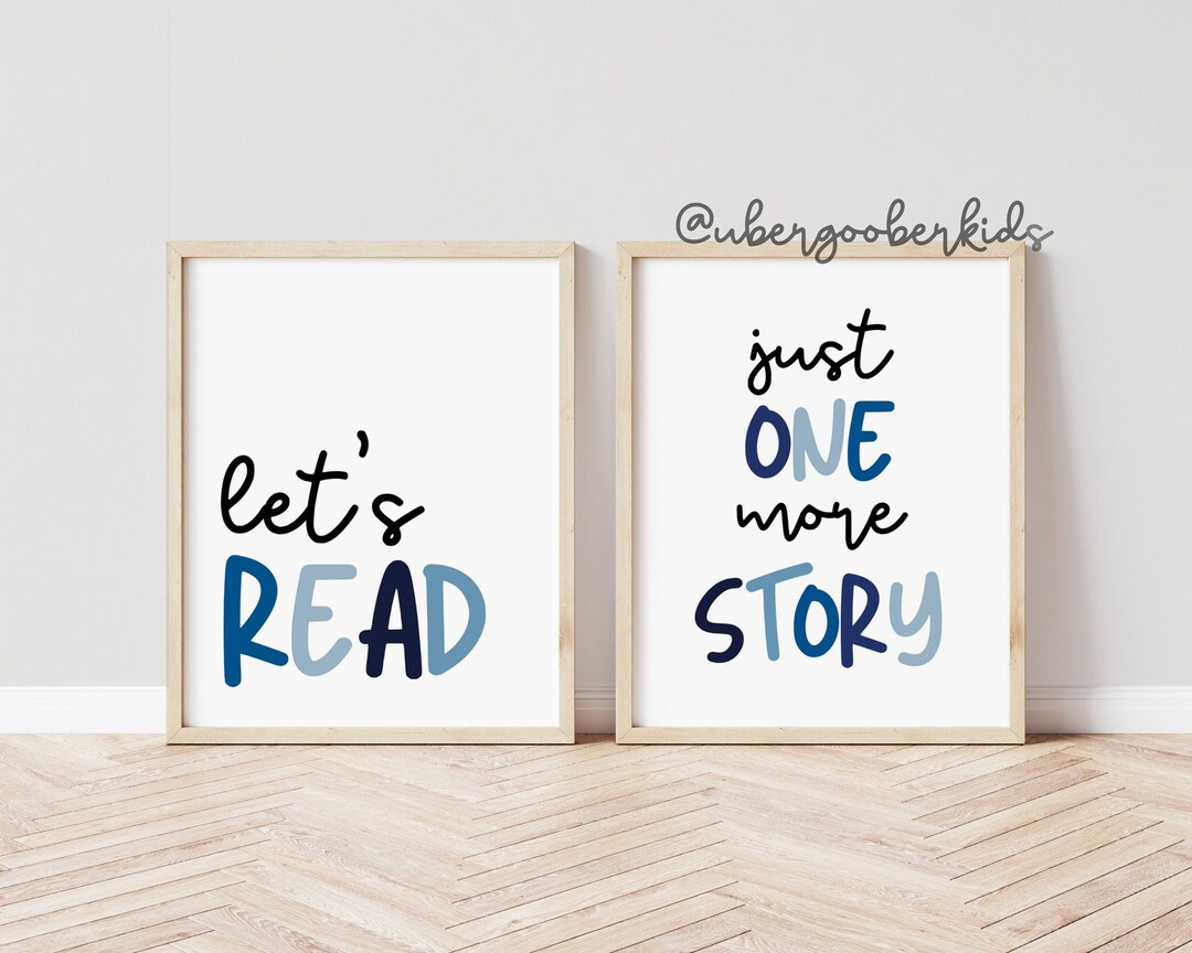 Reading Corner Wall Art Classroom Art Playroom Wall Decor Etsy