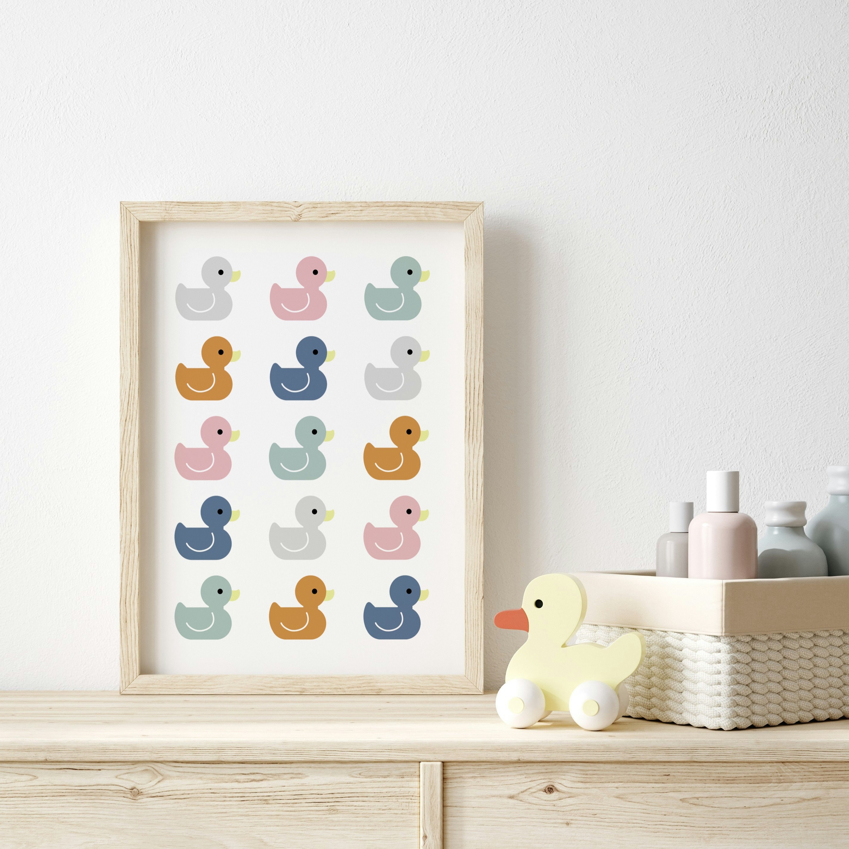 Kids Bathroom Duck Print, Kids Bathroom Wall Decor, Kids Bathroom Art ...