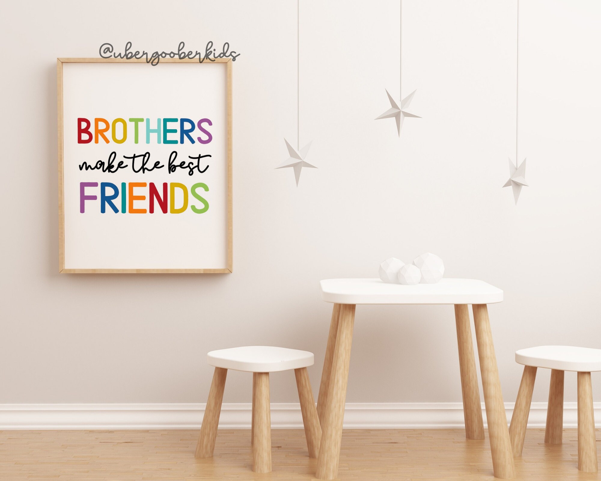 Brothers Make the Best Friends Brothers Wall Art Siblings Etsy