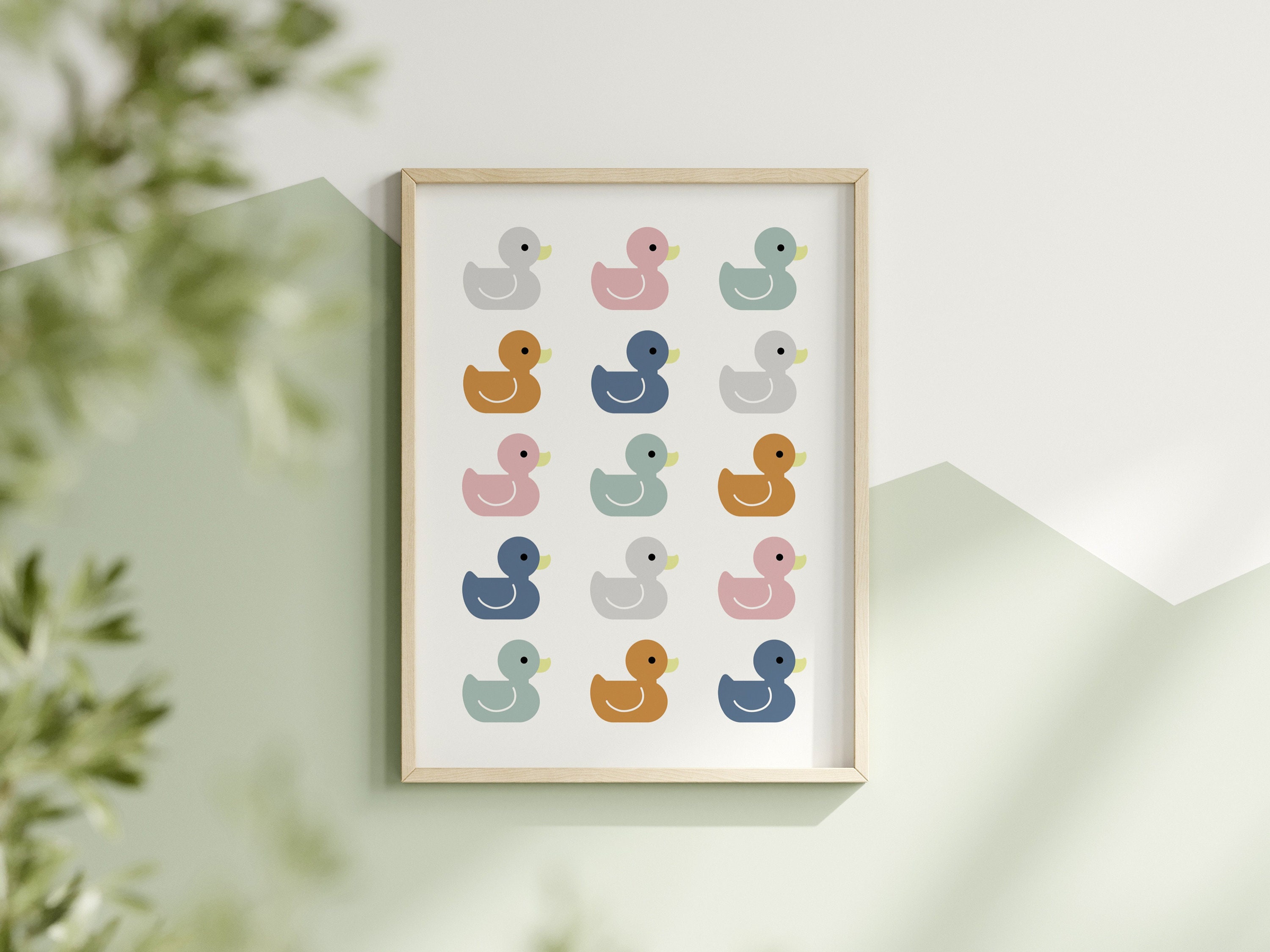 Kids Bathroom Duck Print, Kids Bathroom Wall Decor, Kids Bathroom Art ...
