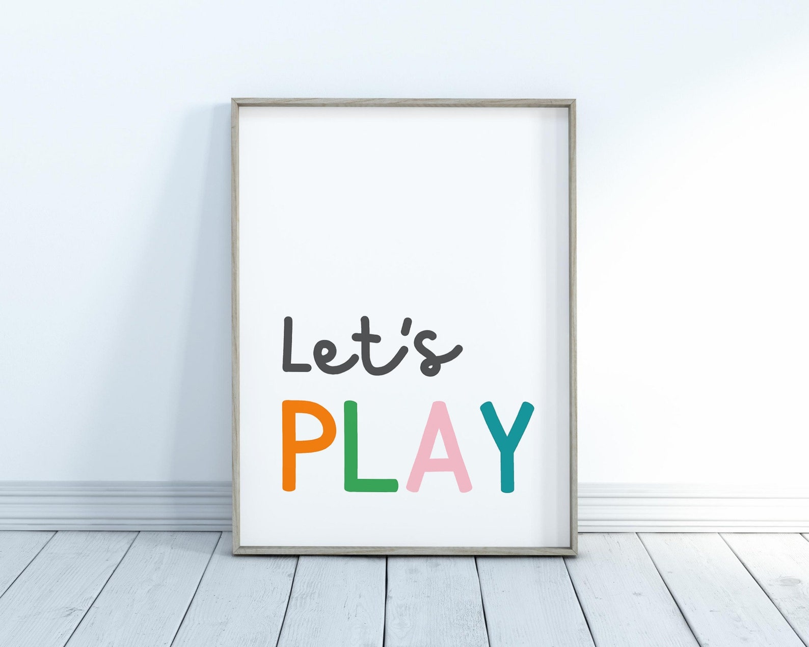 Let's Read Let's Play Wall Art Set of Three Etsy