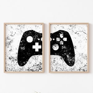 Game Room Decor, Gaming Controller Prints, Boys Room, Gamer Gift, Gaming Wall Art, Video Game Posters, Teen Room, Printable ,DIGITAL FILES