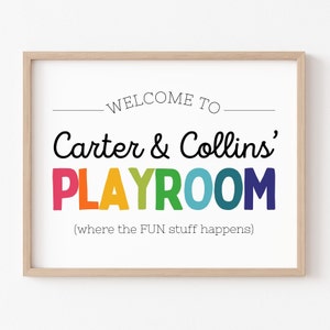 Kids Playroom Wall Art, Playroom Wall Prints, Kids Playroom Sign, Kids Playroom Decor, Children&#39;s Playroom Art, Rainbow Playroom, DIGITAL