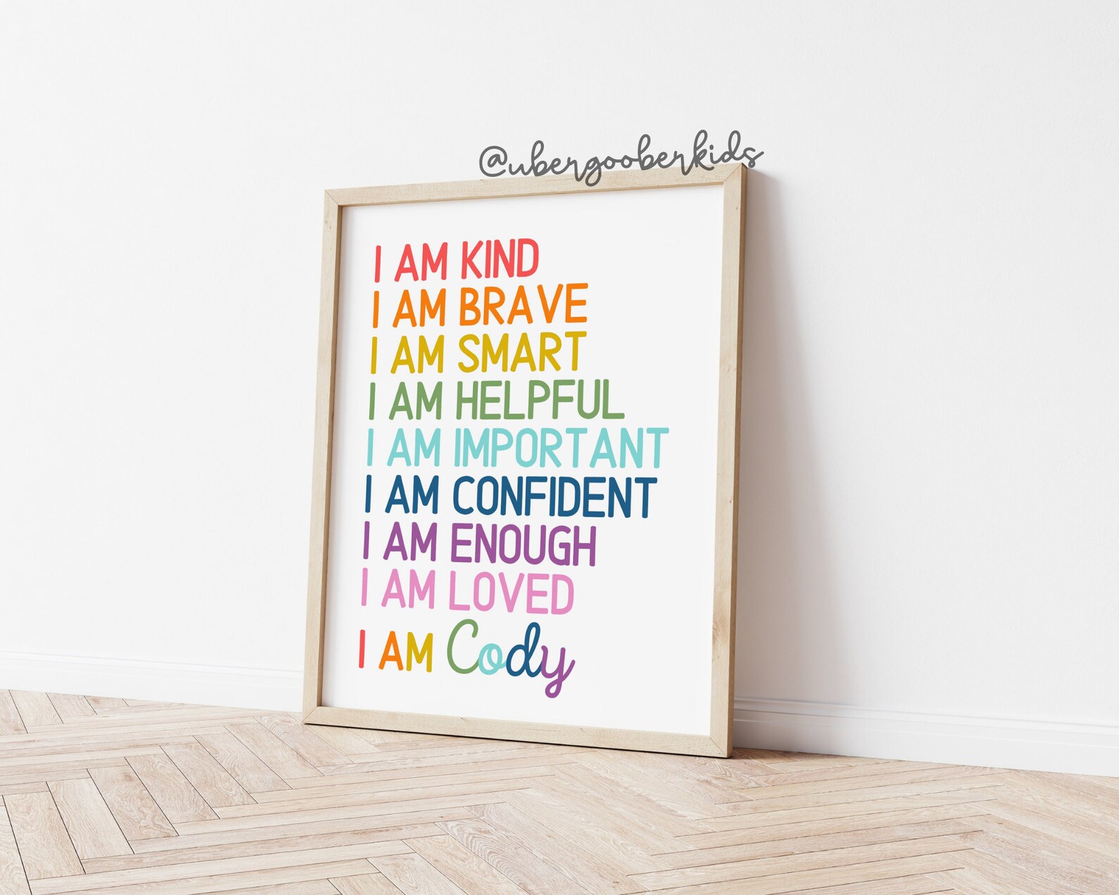 Kids Room Printable Art Affirmations for Kids Affirmation - Etsy
